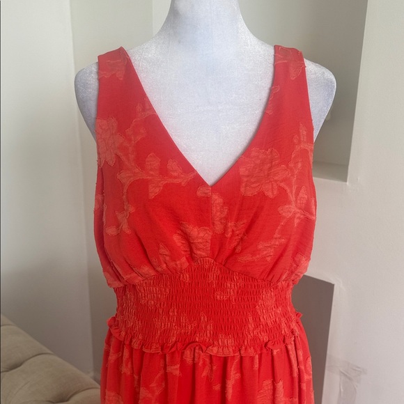 Maison Tara Vibrant Orange Maxi Dress - Picture 6 of 11